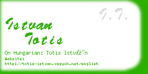 istvan totis business card